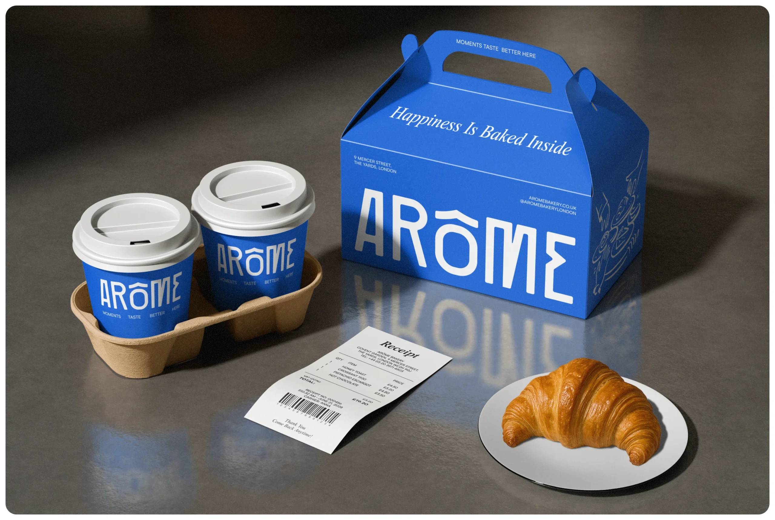 bakery Food  menu bread visual identity branding  bakery branding Pack-4