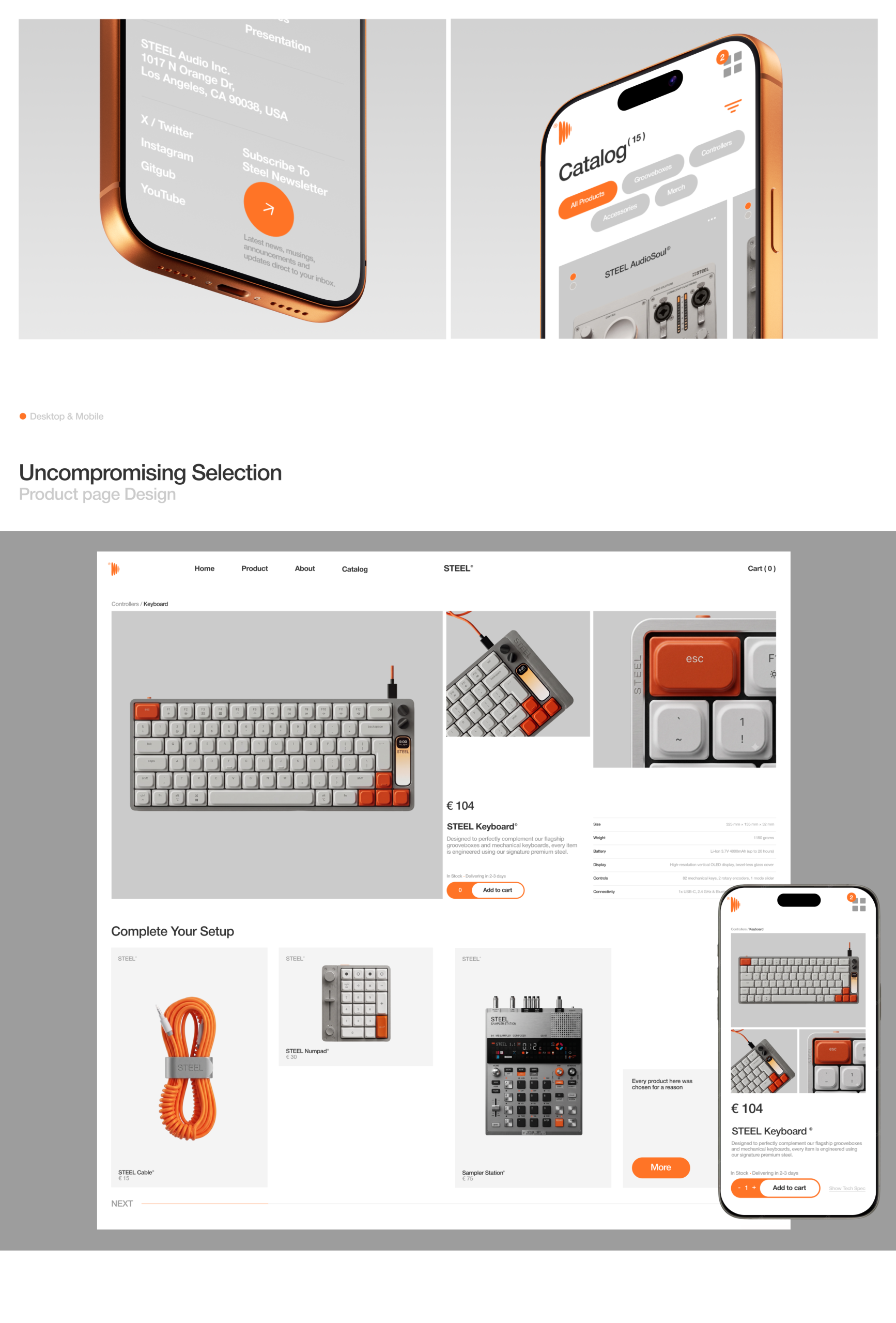 e-commerce music Web Design  shop brand identity visual identity desig-04