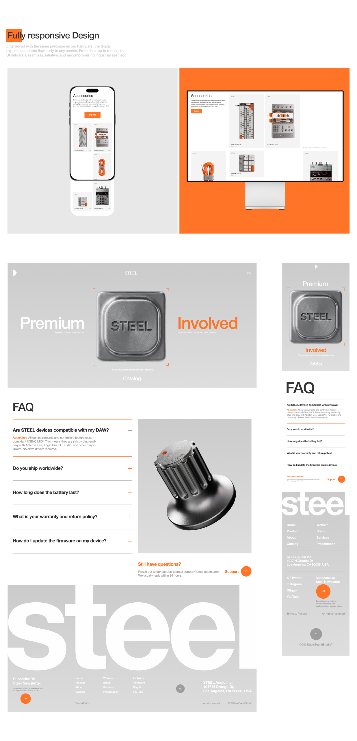 e-commerce music Web Design  shop brand identity visual identity desig-06